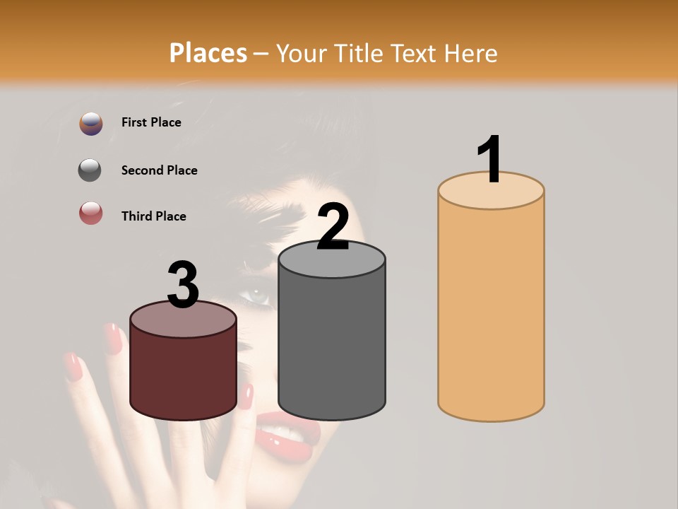 Brunette Black Hairs Plume PowerPoint Template