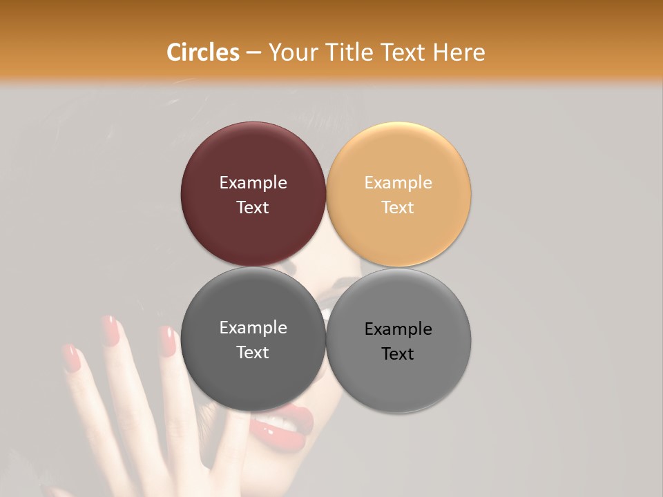 Brunette Black Hairs Plume PowerPoint Template