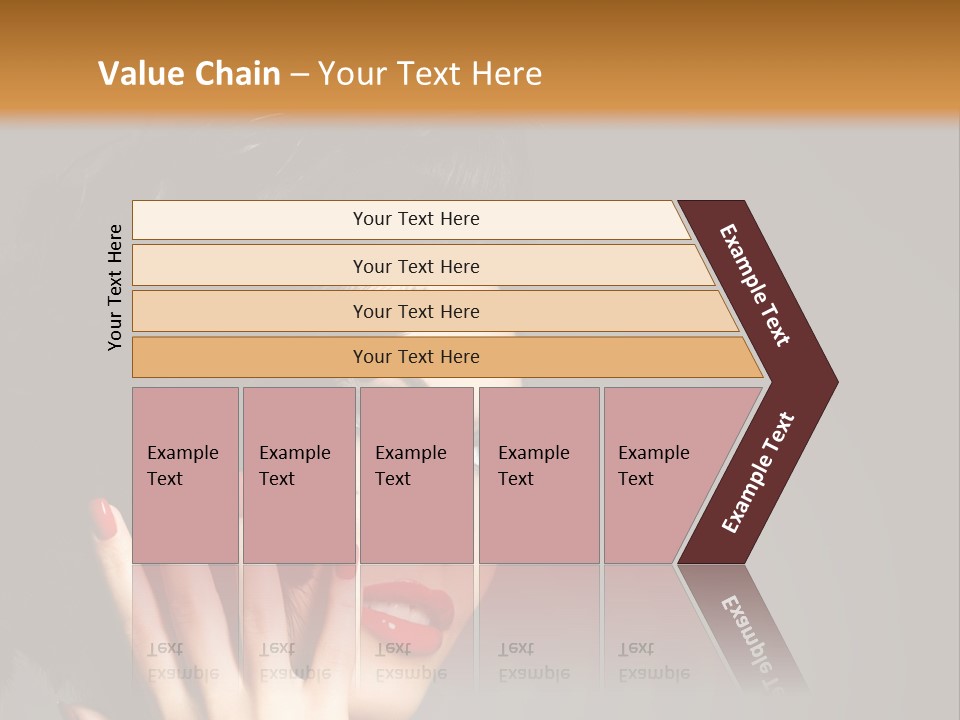 Brunette Black Hairs Plume PowerPoint Template