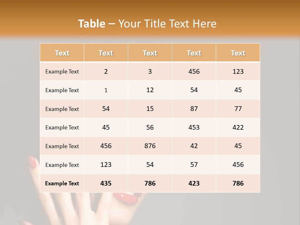 Brunette Black Hairs Plume PowerPoint Template