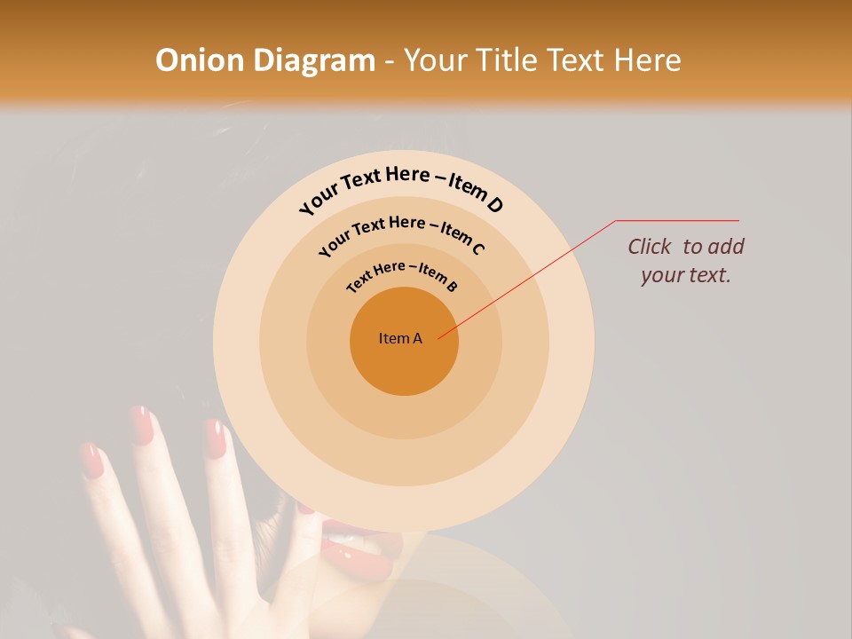 Brunette Black Hairs Plume PowerPoint Template