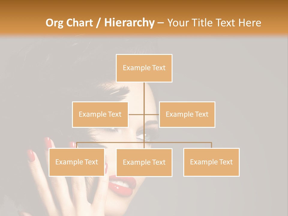 Brunette Black Hairs Plume PowerPoint Template