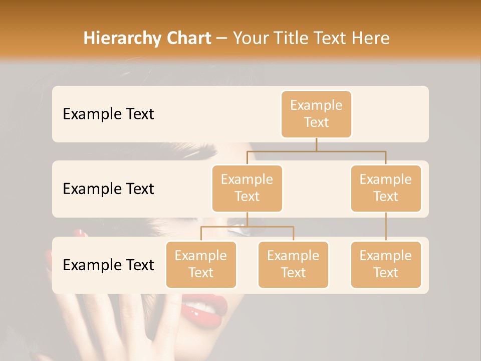Brunette Black Hairs Plume PowerPoint Template