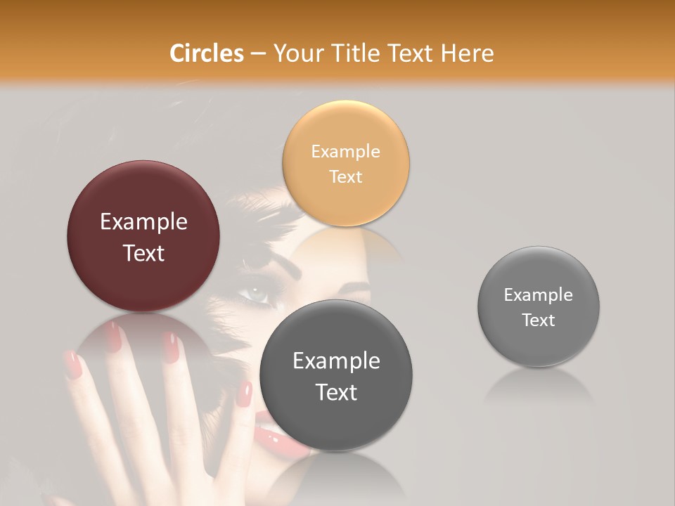 Brunette Black Hairs Plume PowerPoint Template