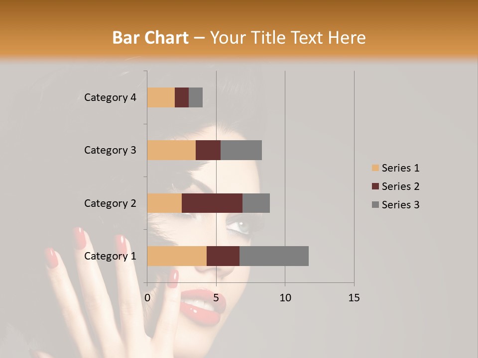 Brunette Black Hairs Plume PowerPoint Template