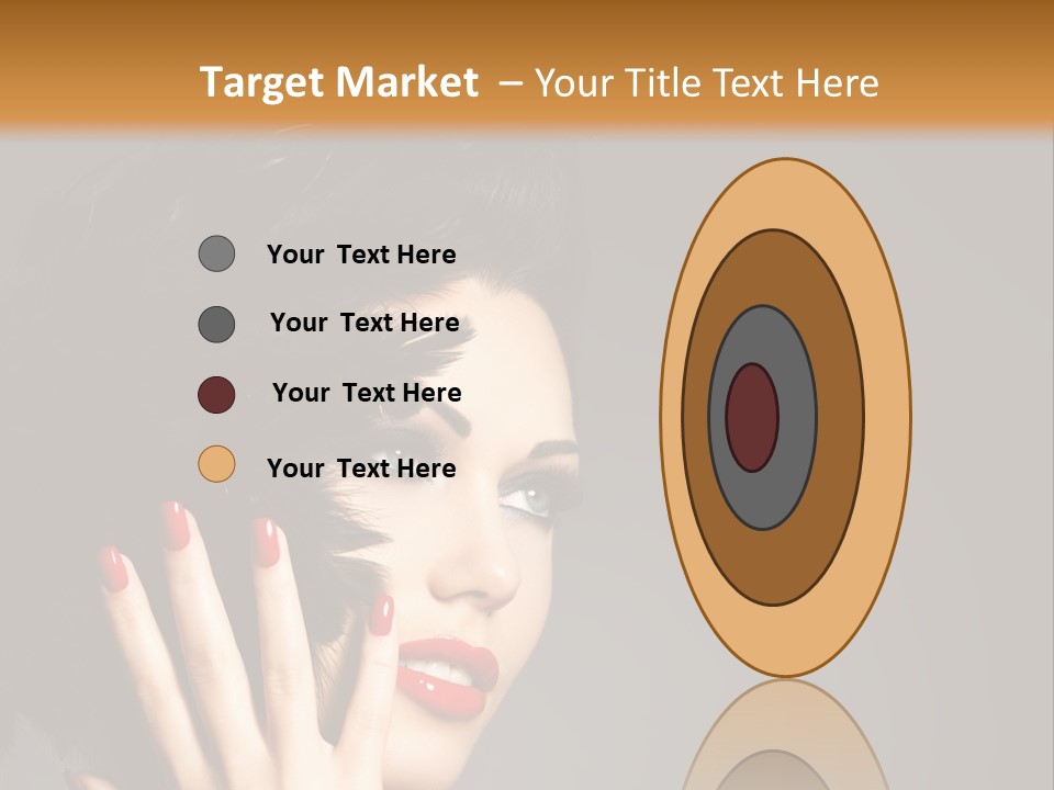 Brunette Black Hairs Plume PowerPoint Template