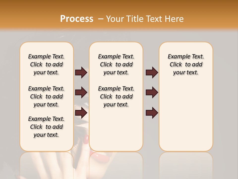 Brunette Black Hairs Plume PowerPoint Template