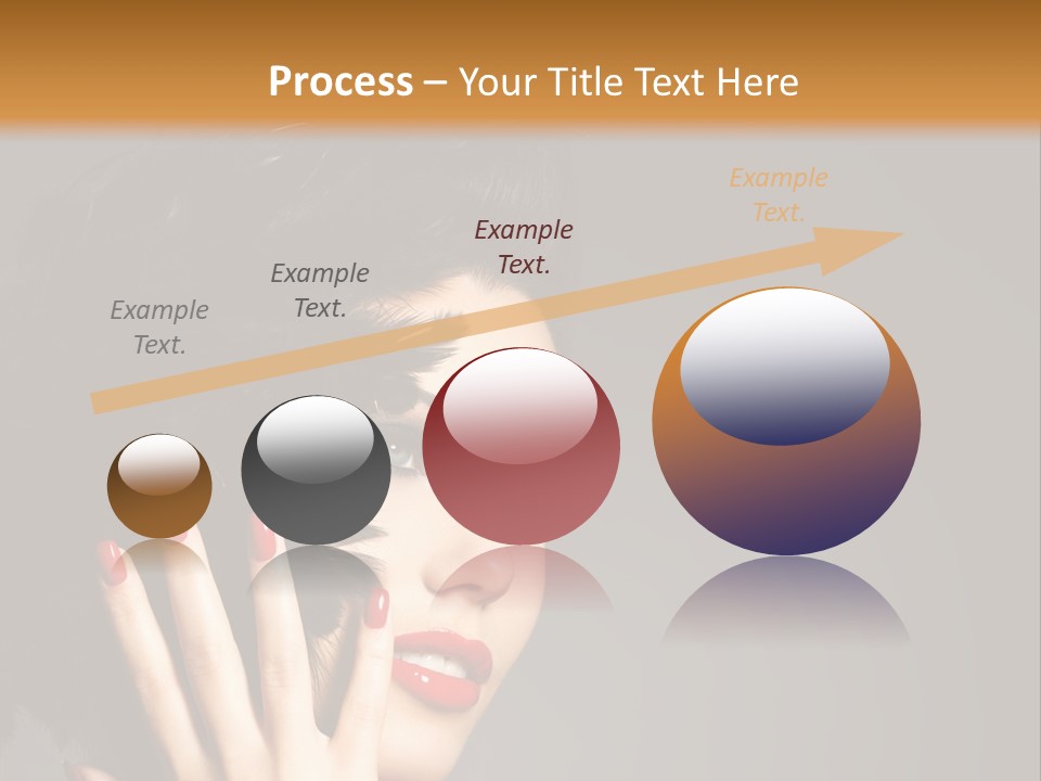 Brunette Black Hairs Plume PowerPoint Template