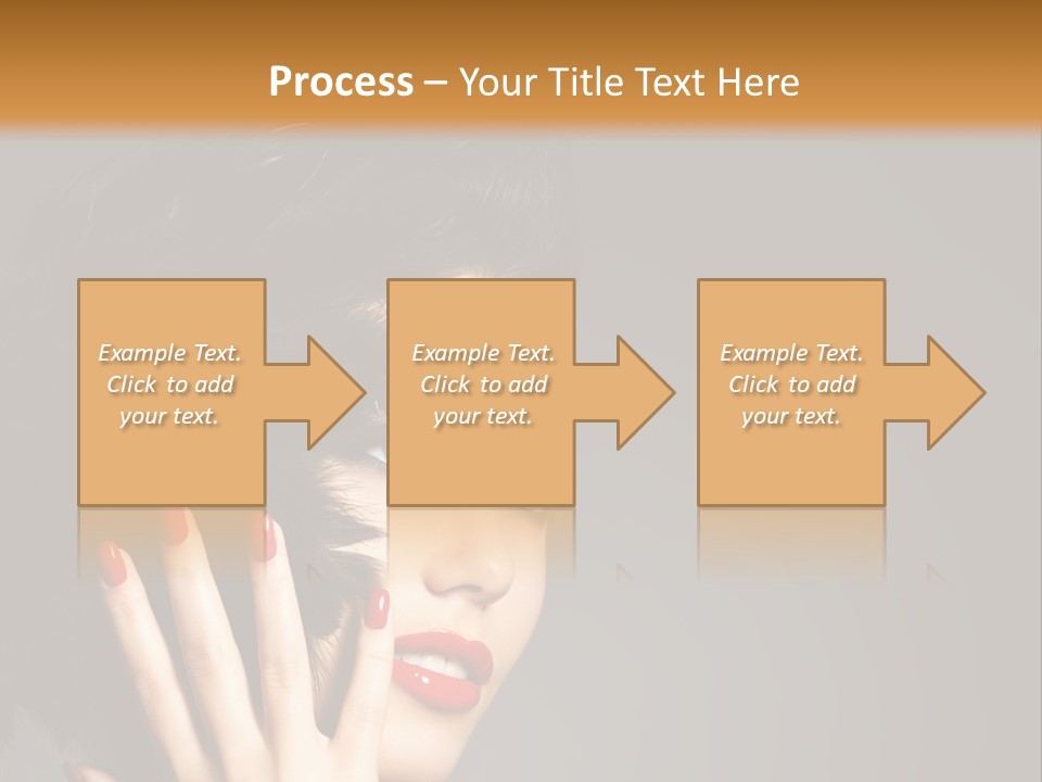 Brunette Black Hairs Plume PowerPoint Template