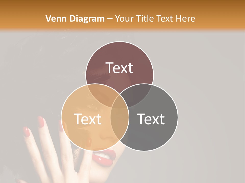 Brunette Black Hairs Plume PowerPoint Template