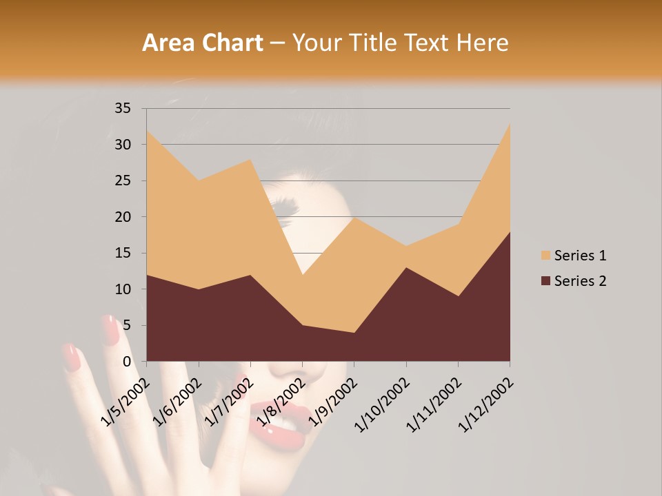 Brunette Black Hairs Plume PowerPoint Template