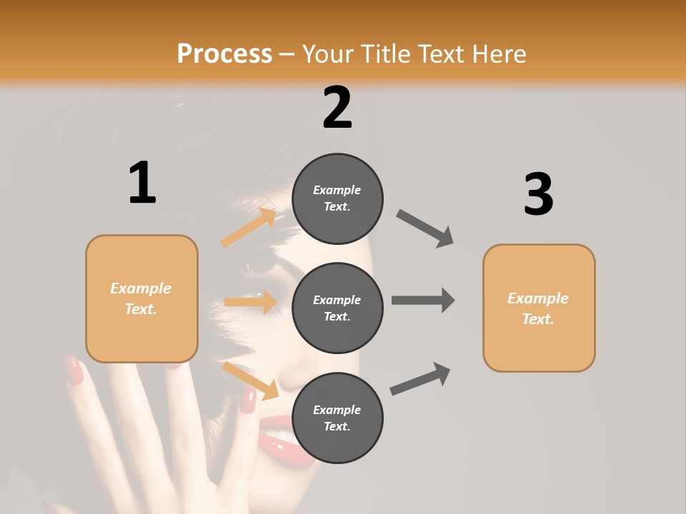 Brunette Black Hairs Plume PowerPoint Template