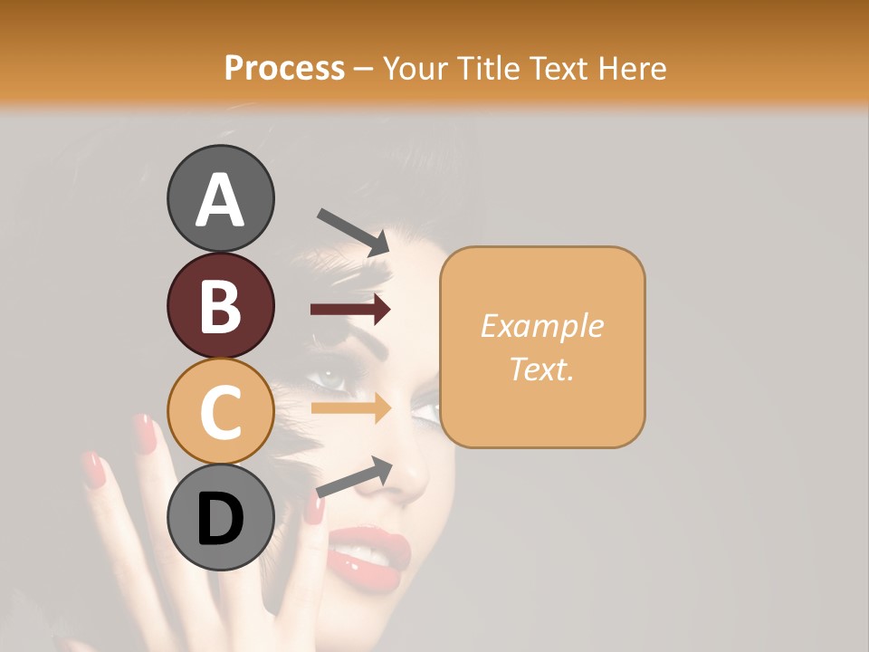 Brunette Black Hairs Plume PowerPoint Template