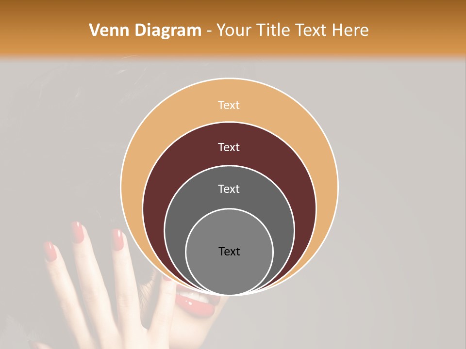 Brunette Black Hairs Plume PowerPoint Template