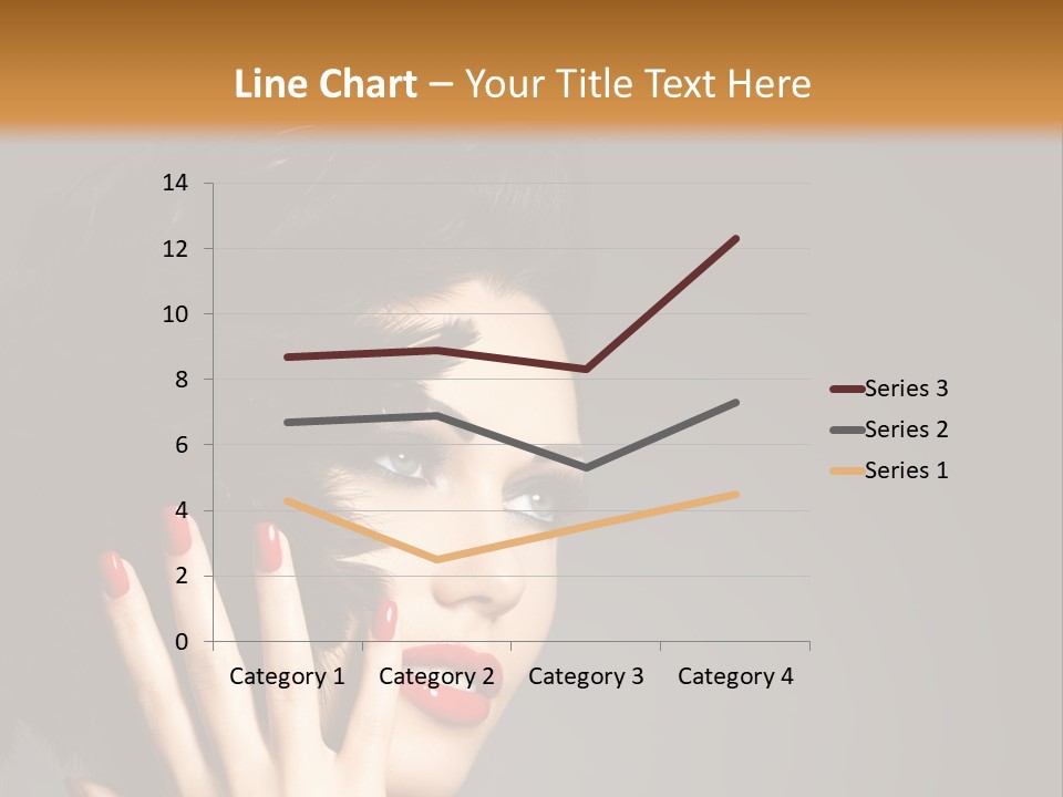 Brunette Black Hairs Plume PowerPoint Template