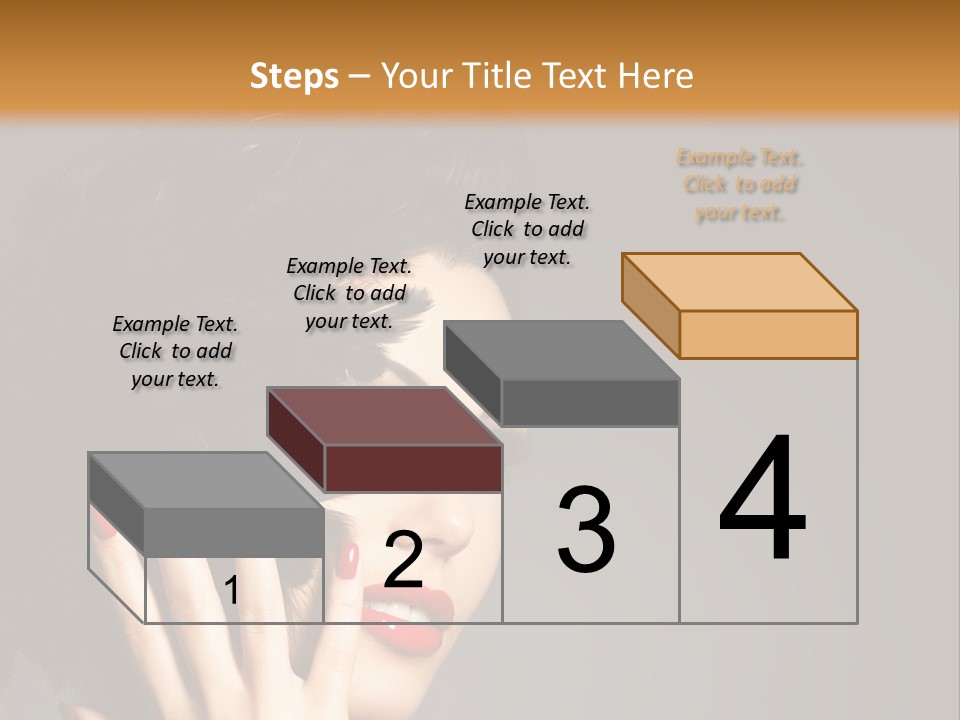 Brunette Black Hairs Plume PowerPoint Template