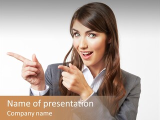 Face Young Standing PowerPoint Template