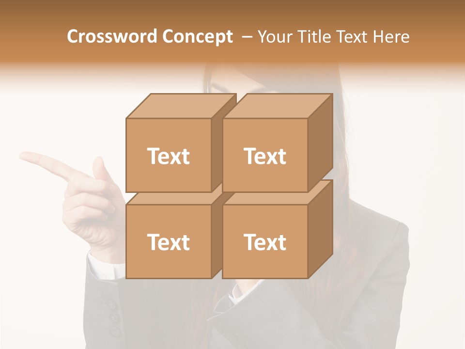Face Young Standing PowerPoint Template