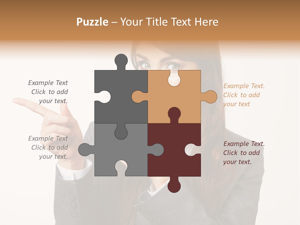 Face Young Standing PowerPoint Template