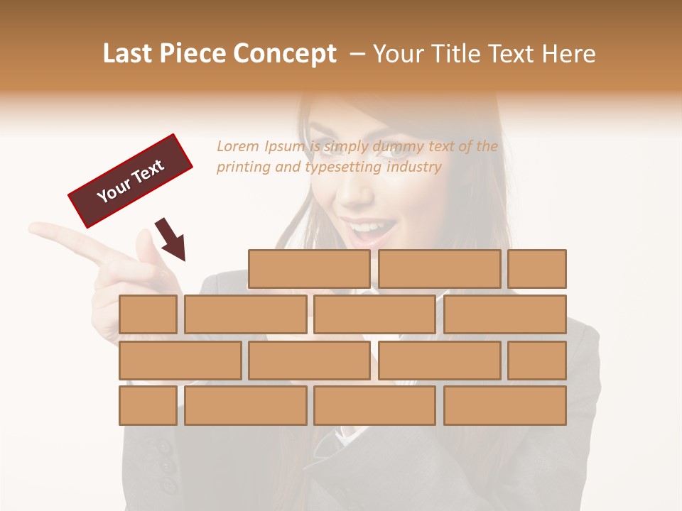 Face Young Standing PowerPoint Template