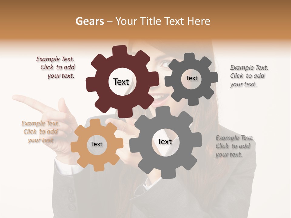 Face Young Standing PowerPoint Template