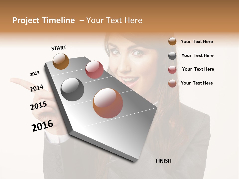 Face Young Standing PowerPoint Template