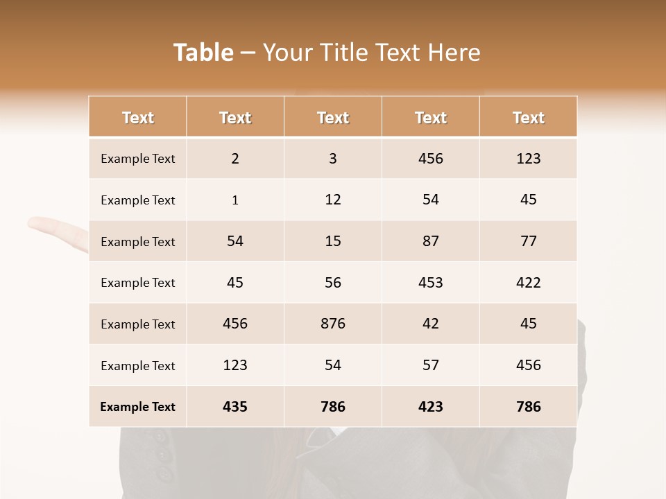 Face Young Standing PowerPoint Template