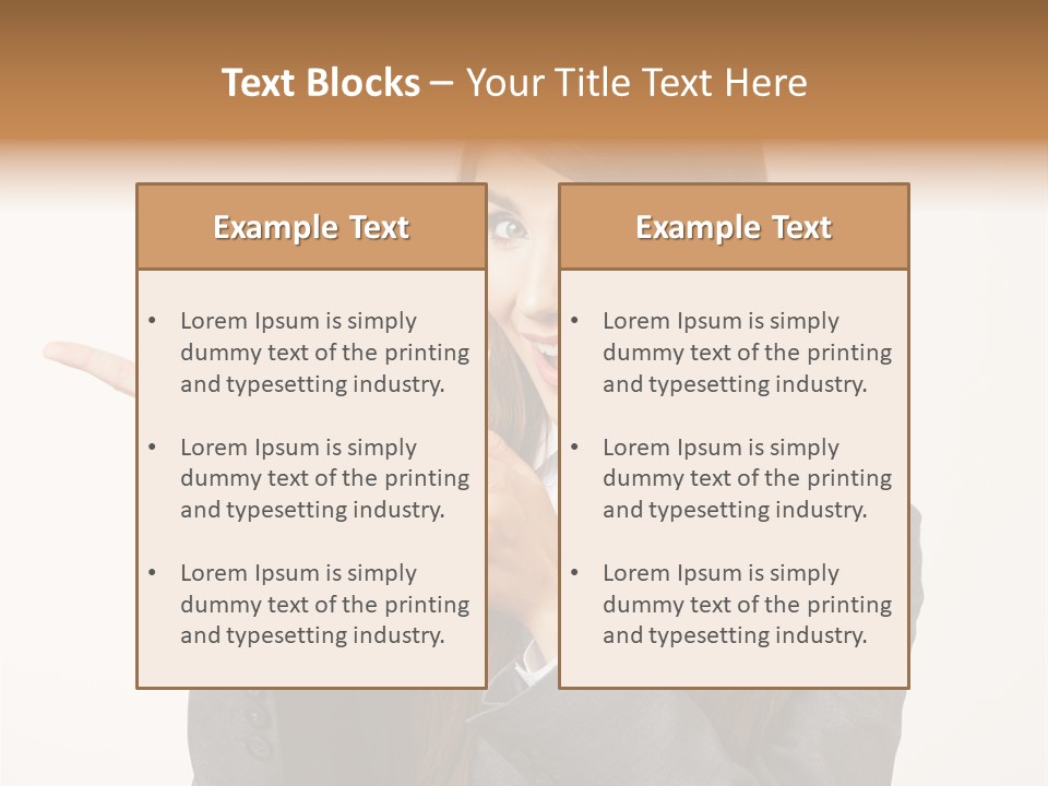 Face Young Standing PowerPoint Template