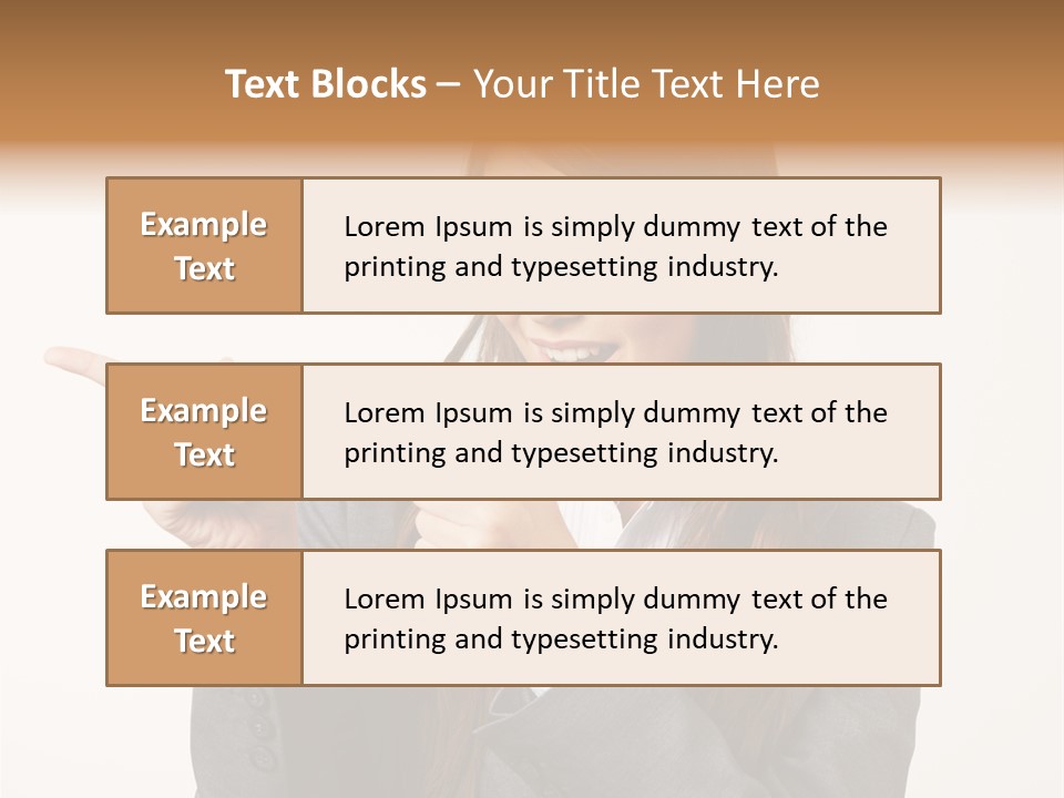 Face Young Standing PowerPoint Template