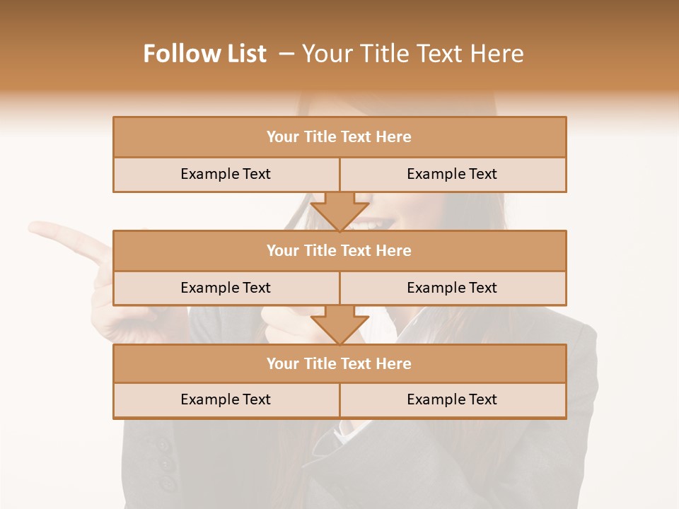 Face Young Standing PowerPoint Template