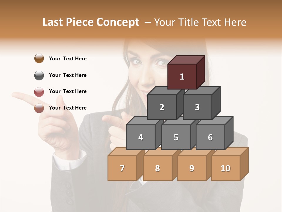 Face Young Standing PowerPoint Template