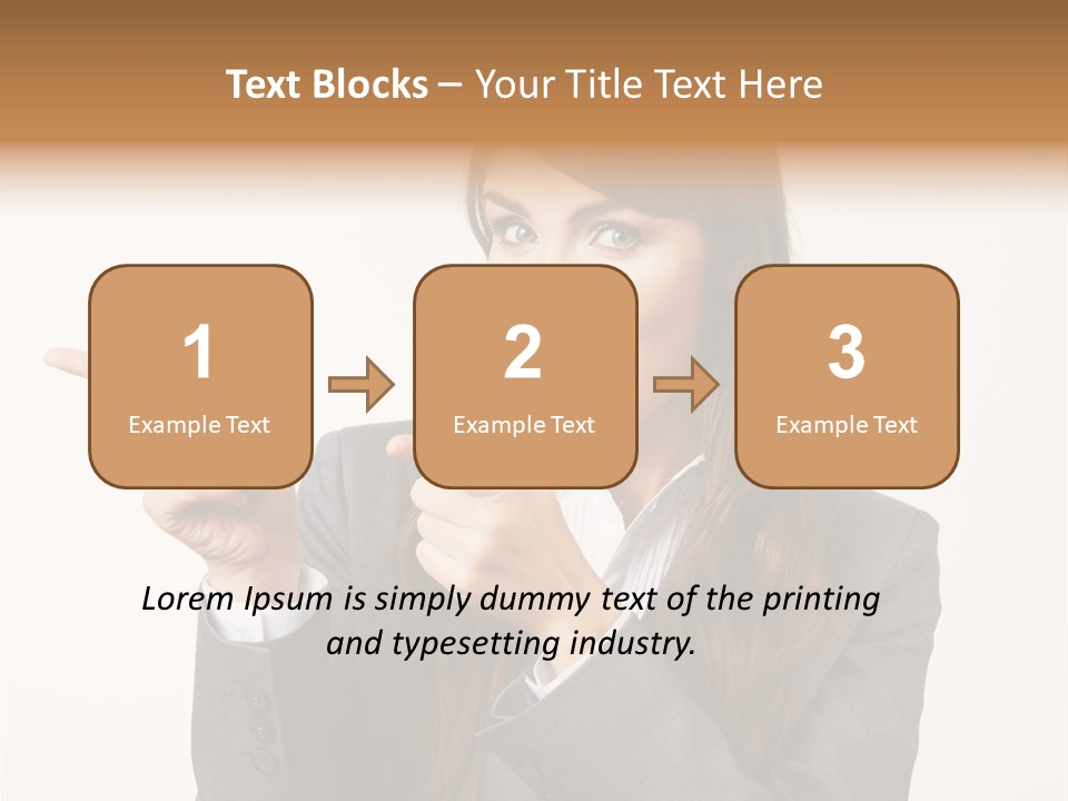 Face Young Standing PowerPoint Template