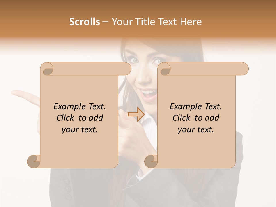 Face Young Standing PowerPoint Template