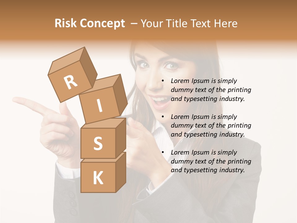 Face Young Standing PowerPoint Template