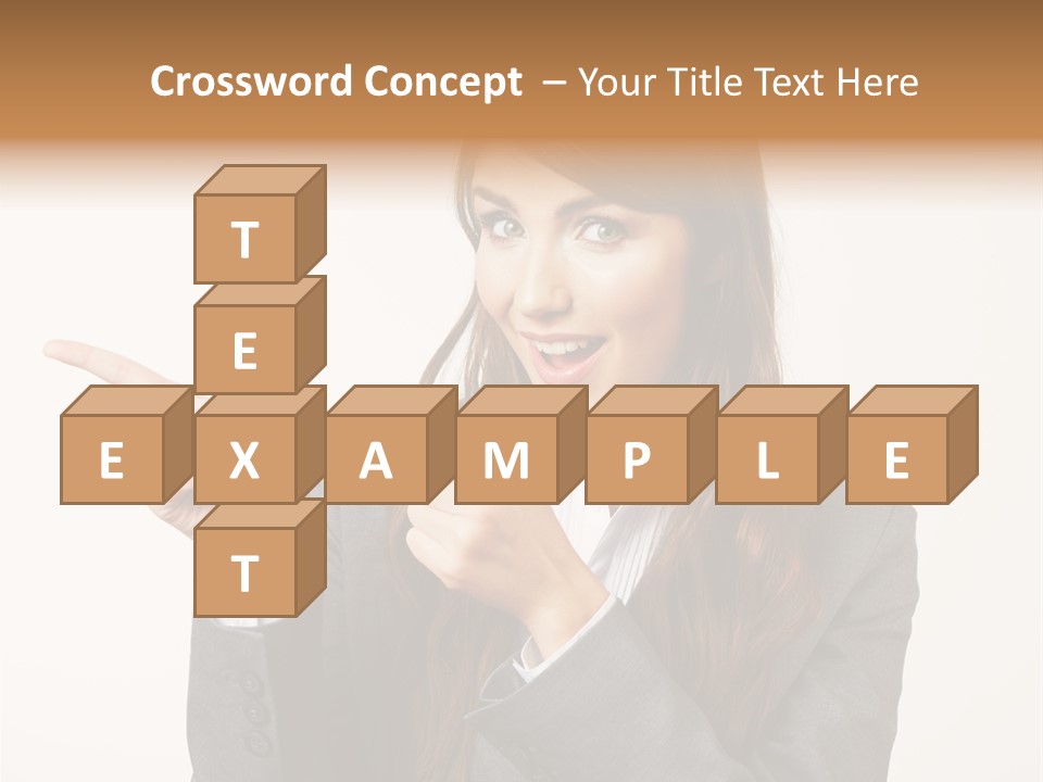 Face Young Standing PowerPoint Template