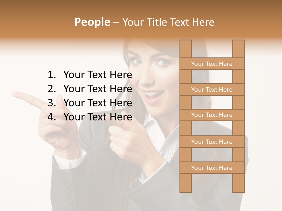 Face Young Standing PowerPoint Template