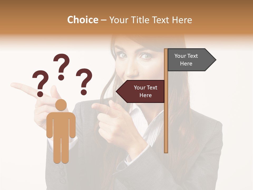 Face Young Standing PowerPoint Template