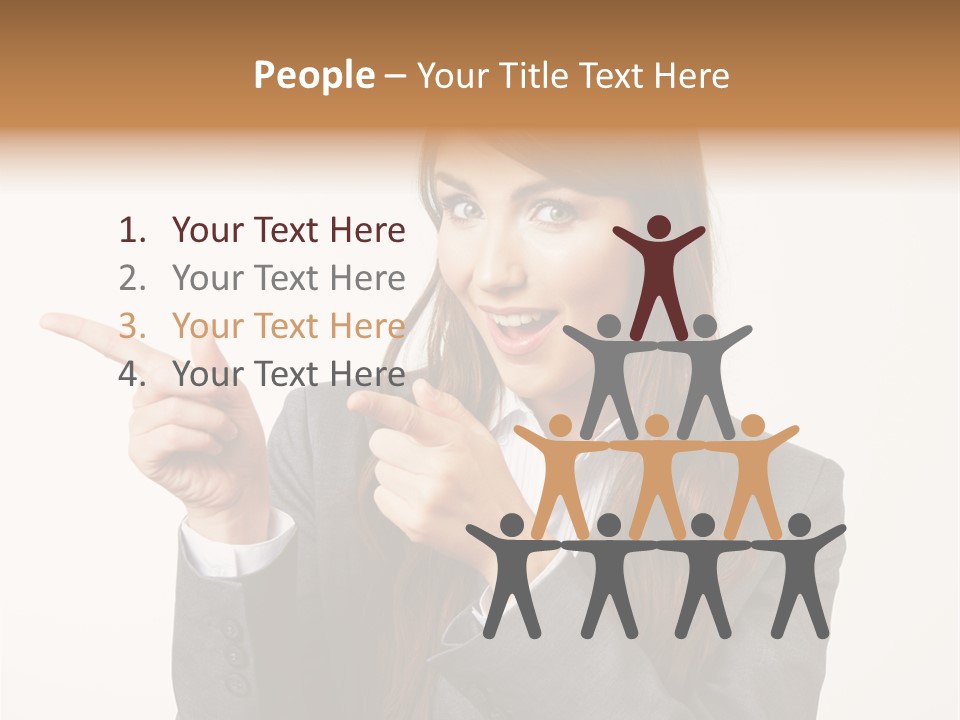Face Young Standing PowerPoint Template
