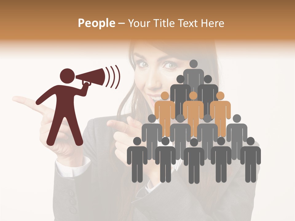 Face Young Standing PowerPoint Template