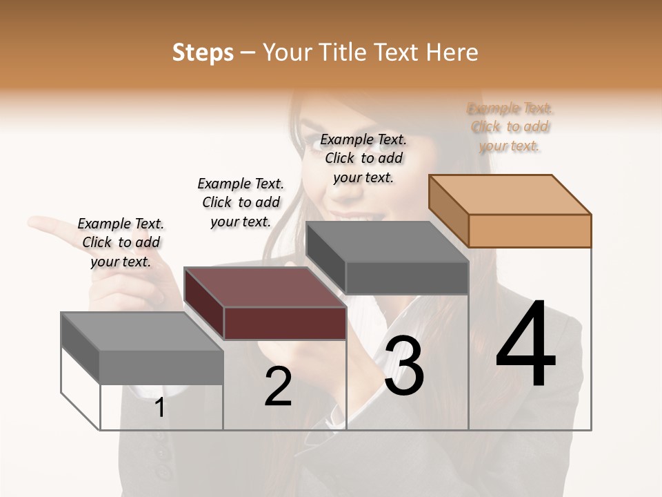 Face Young Standing PowerPoint Template