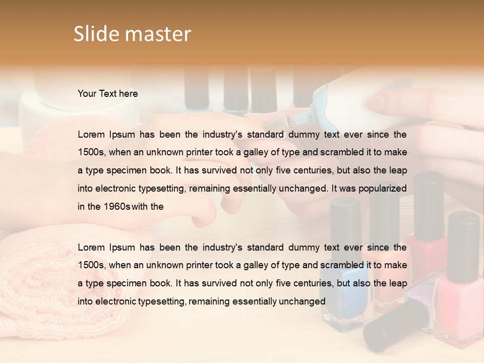 Pampering Lifestyle Elegance PowerPoint Template