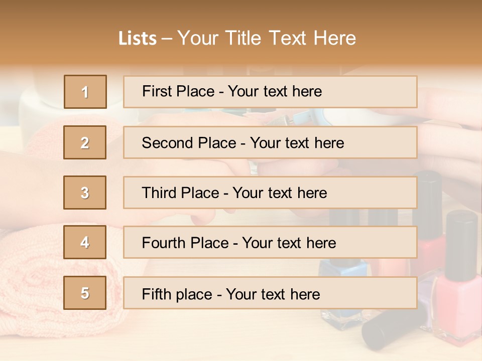 Pampering Lifestyle Elegance PowerPoint Template
