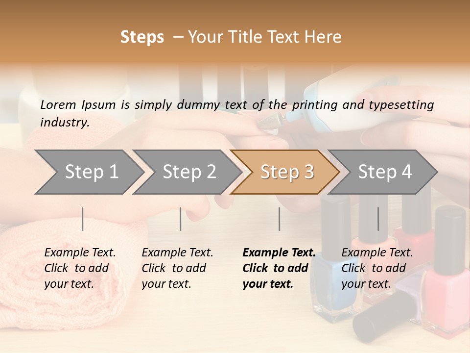 Pampering Lifestyle Elegance PowerPoint Template