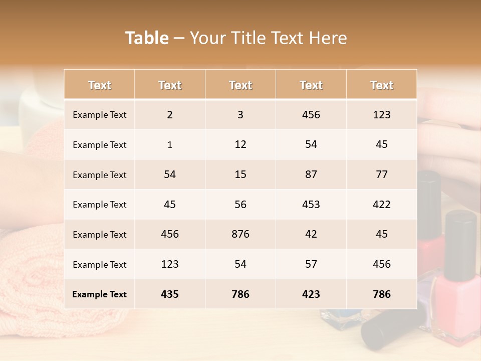 Pampering Lifestyle Elegance PowerPoint Template