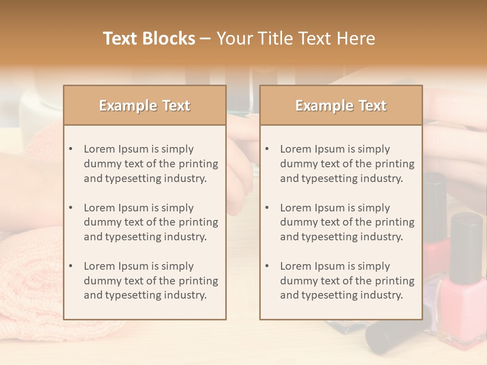 Pampering Lifestyle Elegance PowerPoint Template