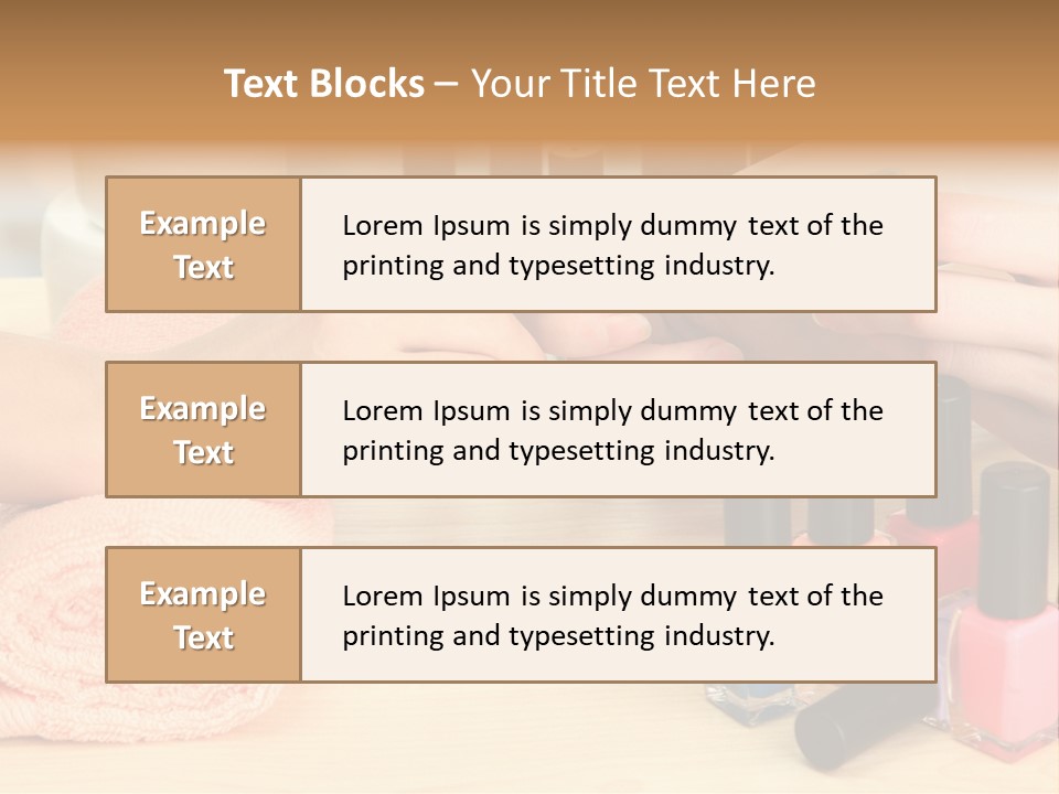 Pampering Lifestyle Elegance PowerPoint Template
