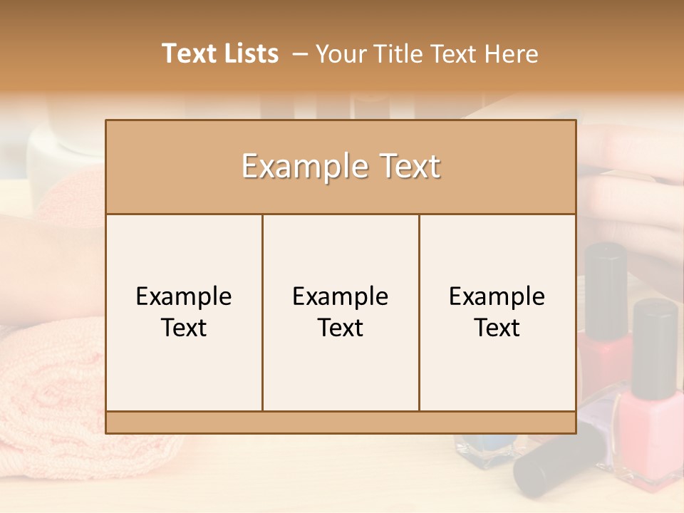 Pampering Lifestyle Elegance PowerPoint Template