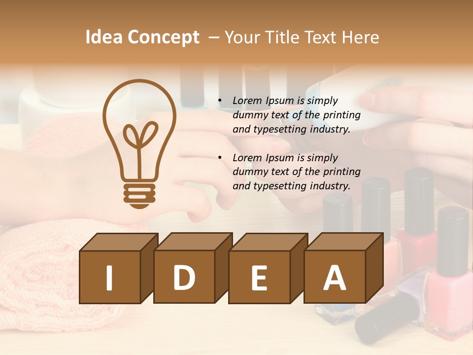 Pampering Lifestyle Elegance PowerPoint Template