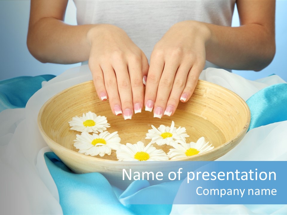 Purity Spa Skin PowerPoint Template