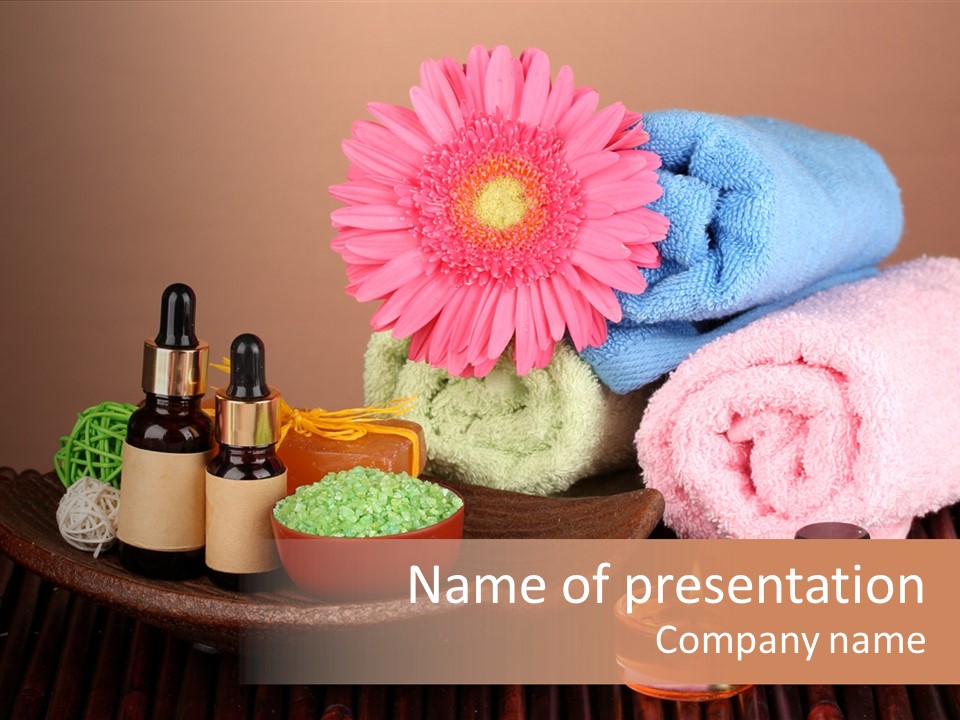 Candle Treatment Candlestick PowerPoint Template